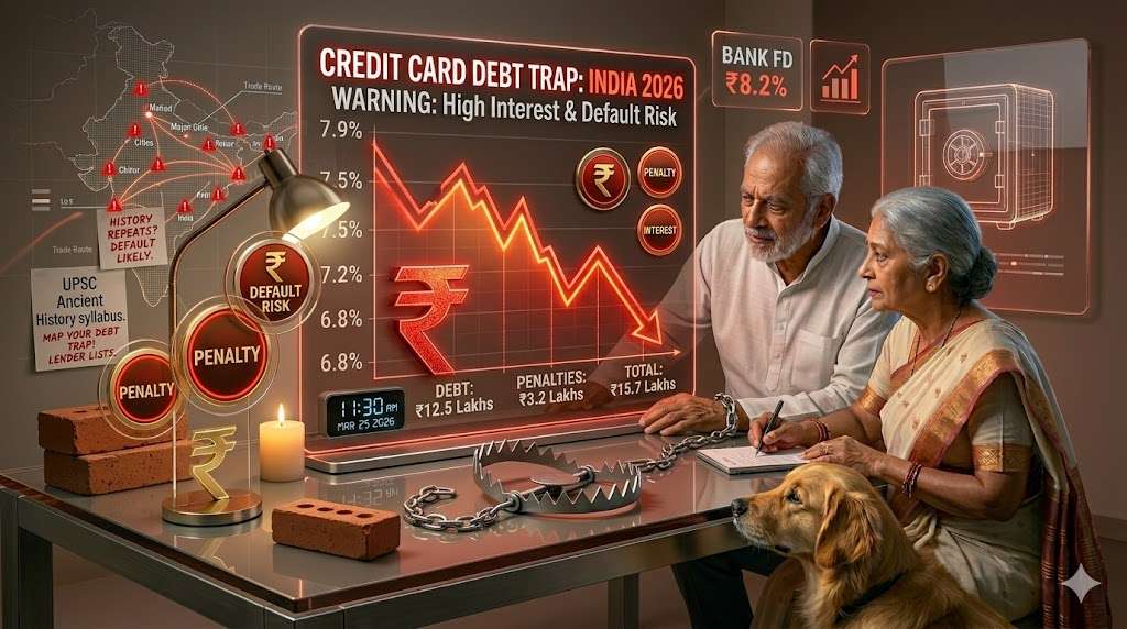 ICICI credit card minimum due debt trap example