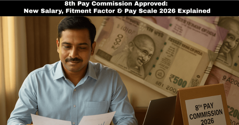 8th Pay Commission Approved: New Salary, Fitment Factor & Pay Scale 2026 Explained