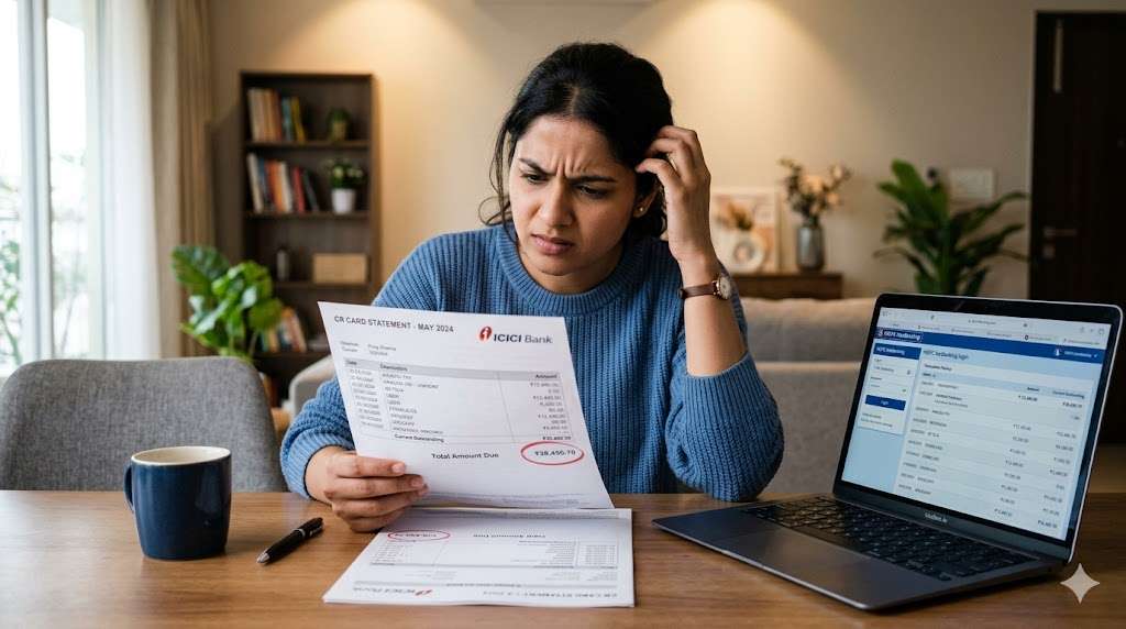 SBI credit card minimum due example