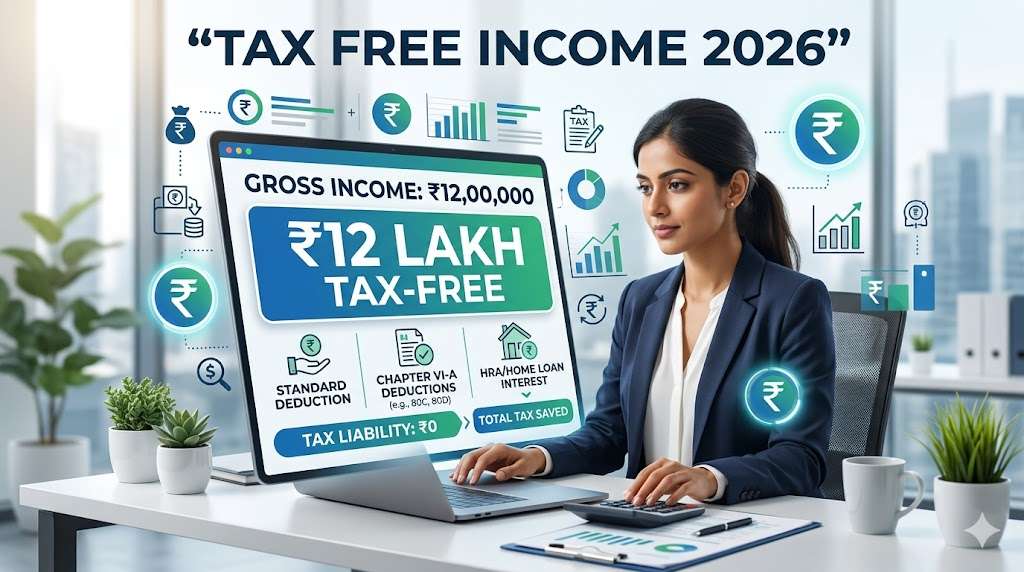 Tax free income limit update 2026 India